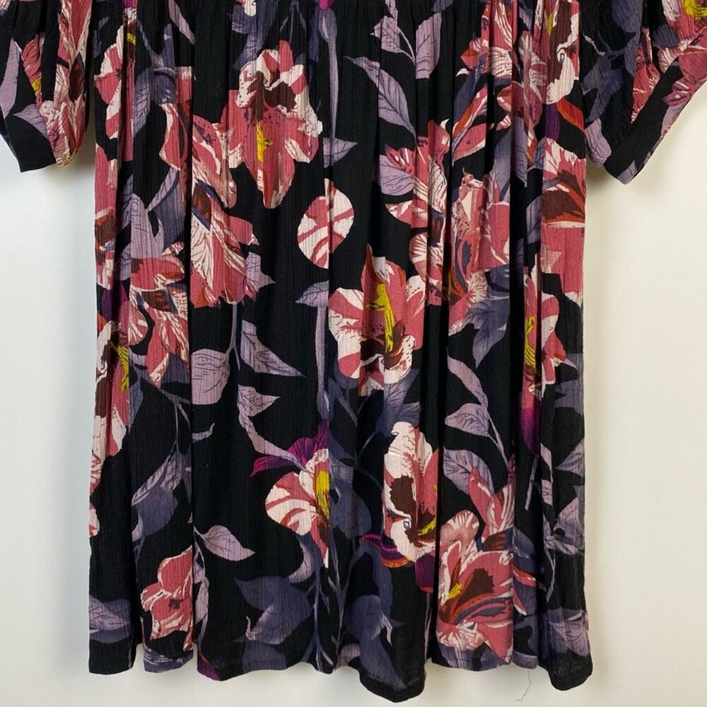Umgee Floral Mixed Print Peasant Dress Size Small - Picture 10 of 11